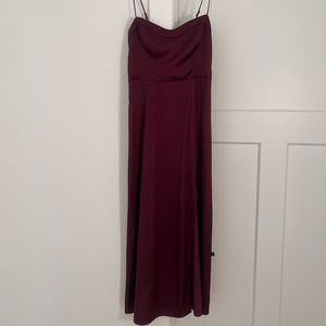 Abercrombie and Fitch High Slit Midi Dress